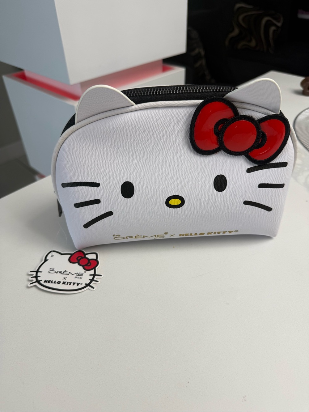 Hello Kitty crème shop cosmetic bag new